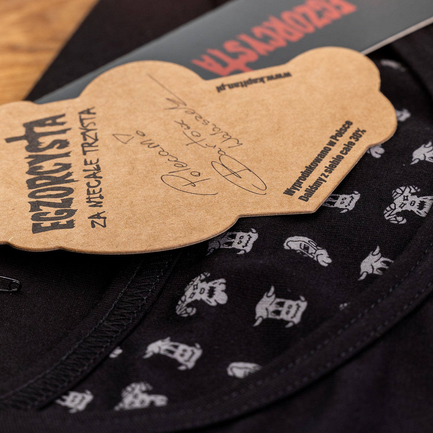 Egzorcysta - koszulka czarna haft Boner