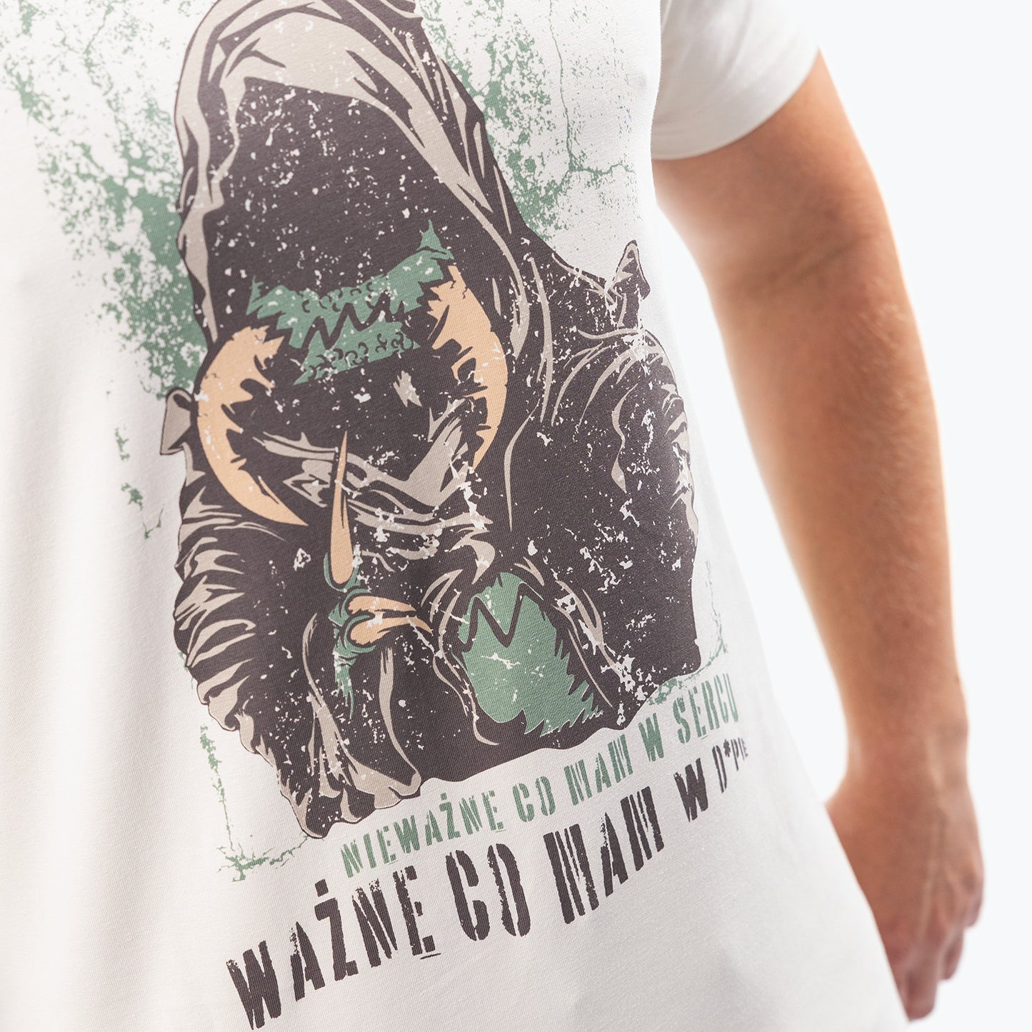 Koszulka beżowa – Głuś – Nieważne co mam w sercu