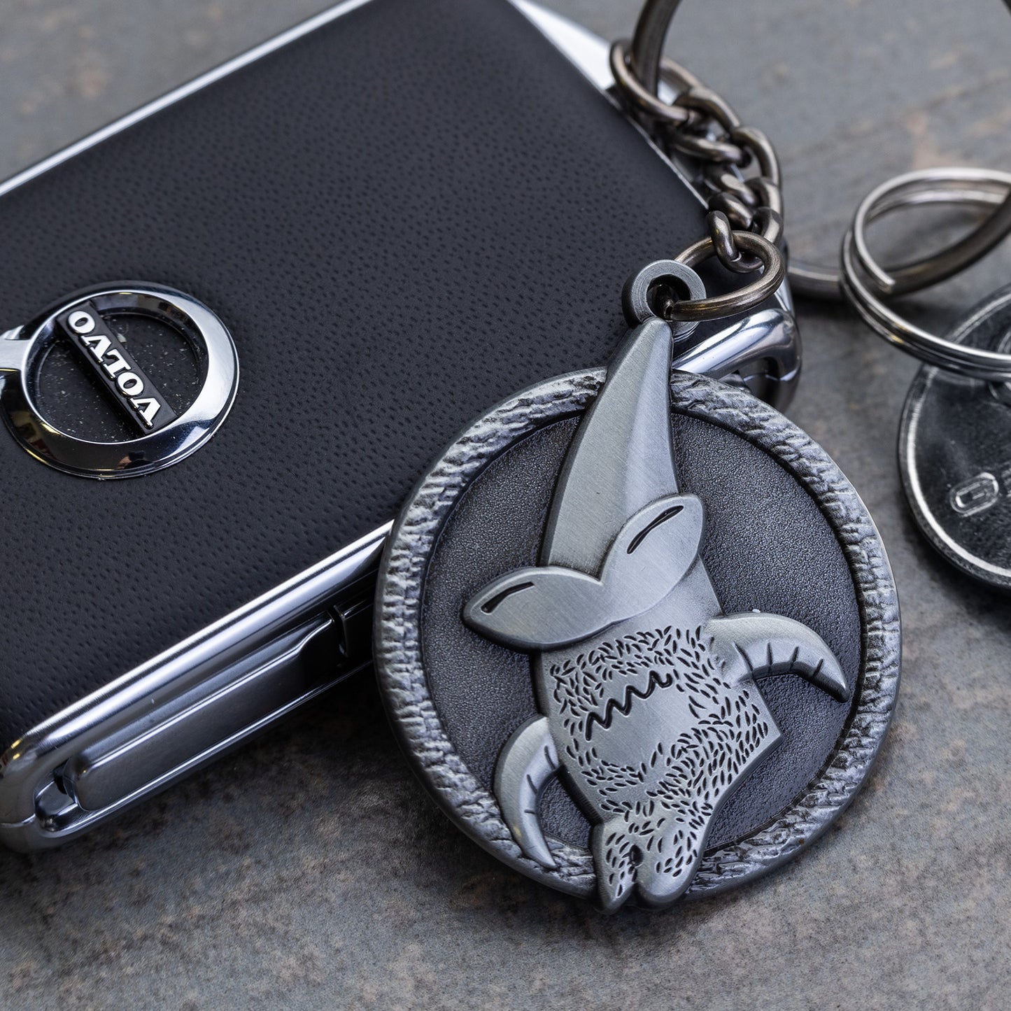 Metalowy brelok do kluczy – Łęcina