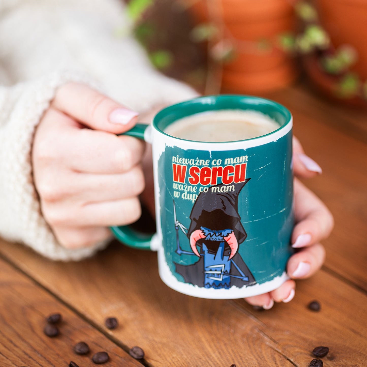 Zestaw kubek i skarpetki – Nieważne co mam w sercu...