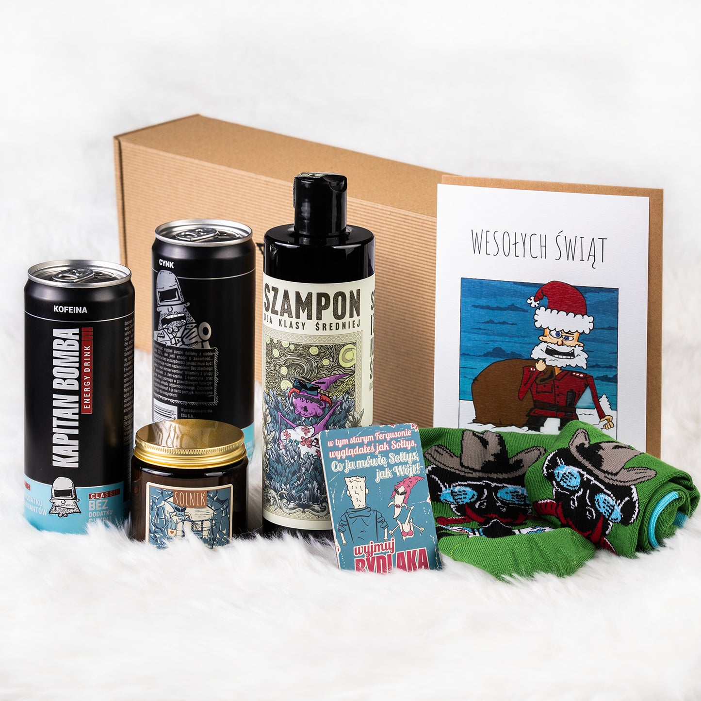Zestaw | Szampon + energetyki + magnes + świeczka Solnik