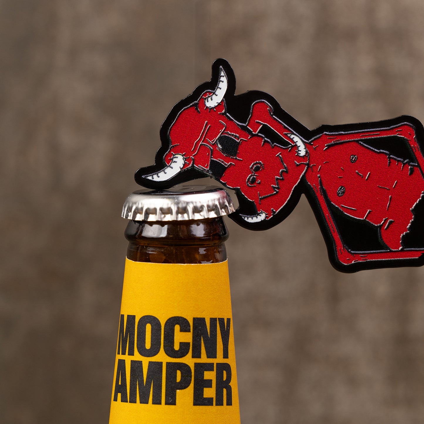 Egzorcysta - Domino 2W1 metalowy brelok i otwieracz do piwa