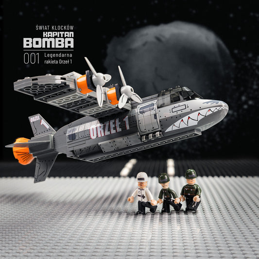 Zestaw klocków – Kapitan Bomba | Orzeł 1 | 3 figurki