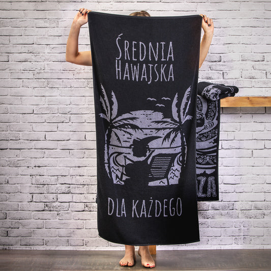 Duży ręcznik kąpielowy | 140x70 | Średnia hawajska dla każdego | idealny na basen