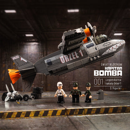 Zestaw klocków – Kapitan Bomba | Orzeł 1 | 3 figurki