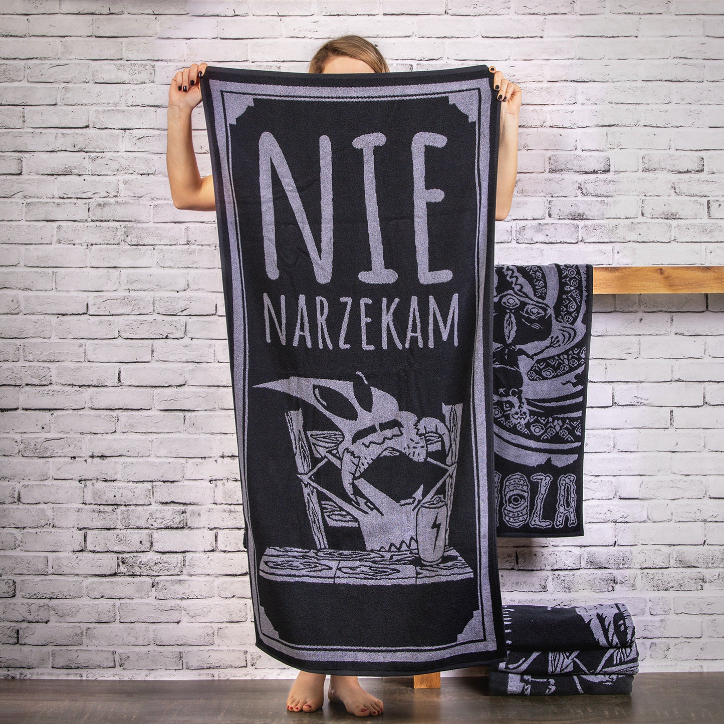 Duży ręcznik kąpielowy | 140x70 | Nie narzekam | idealny na basen