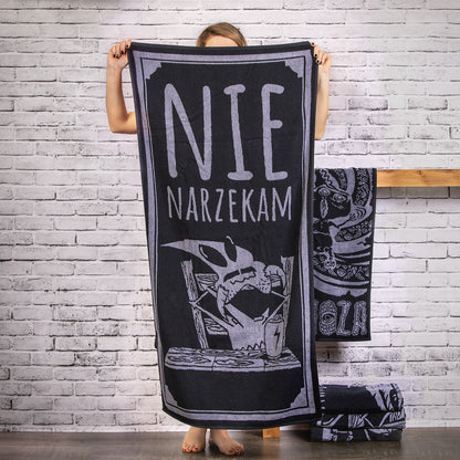 Duży ręcznik kąpielowy | 140x70 | Nie narzekam | idealny na basen