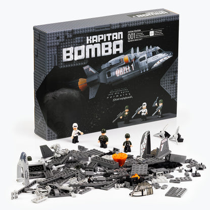 Zestaw klocków – Kapitan Bomba | Orzeł 1 | 3 figurki