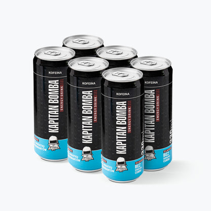 Energetyk Classic Zero Cukru | BEZ KAUCJI | 6-pak | 6 x 330 ml