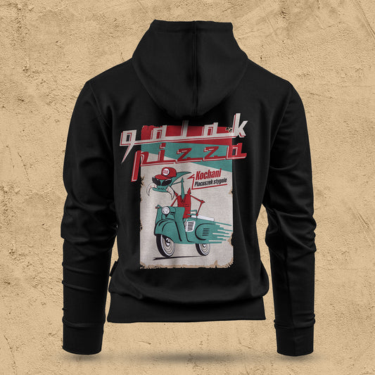 Bluza z kapturem - Kochani, placuszek stygnie | Galak Pizza