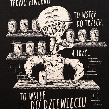 Koszulka czarna – Jedno piwerko, to wstęp do trzech... | dla szwagra | dla kumpla
