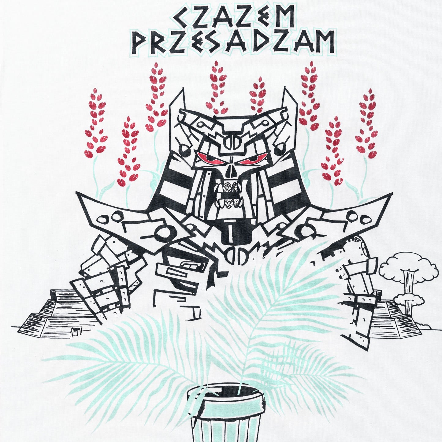Koszulka biała | Czasem przesadzam | Faraon | Dla tych co przesadzają