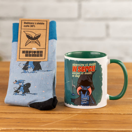 Zestaw kubek i skarpetki – Nieważne co mam w sercu...