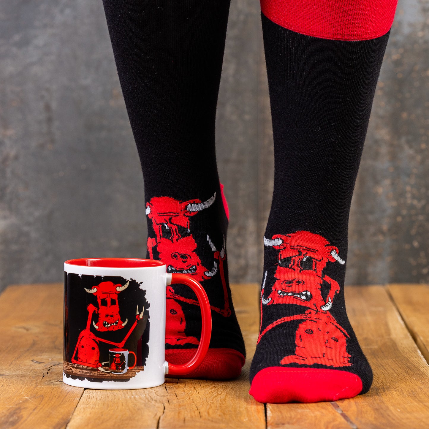 Zestaw kubek i skarpetki - Domino