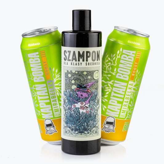 Szampon i żel 2w1 – dla klasy średniej + 2x Mirabelka Boost