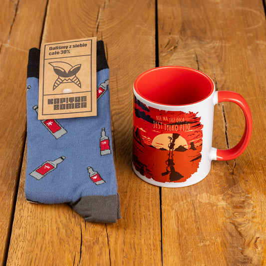 Zestaw kubek i skarpetki – Ojciec Pijo