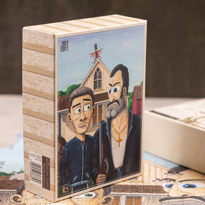 Puzzle – Egzorcysta – American Gothic – koniec amunicji - plus extra magnes.