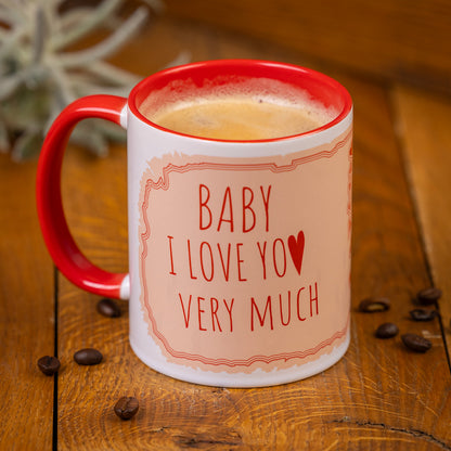 Zestaw kubek i skarpetki – Baby I love you very much