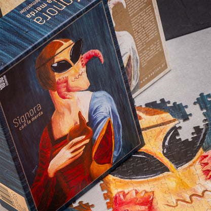 Puzzle 1000 elementów – Signora con la merda