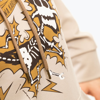 Bluza beżowa – Łecina – dwa kabelki