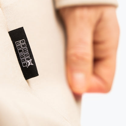 Bluza beżowa – Łecina – dwa kabelki