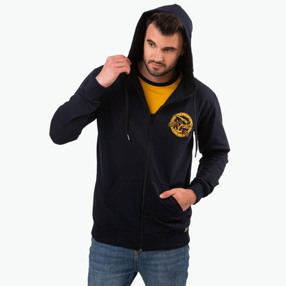 Bluza rozpinana dark navy, Kurvinox żółty PREMIUM