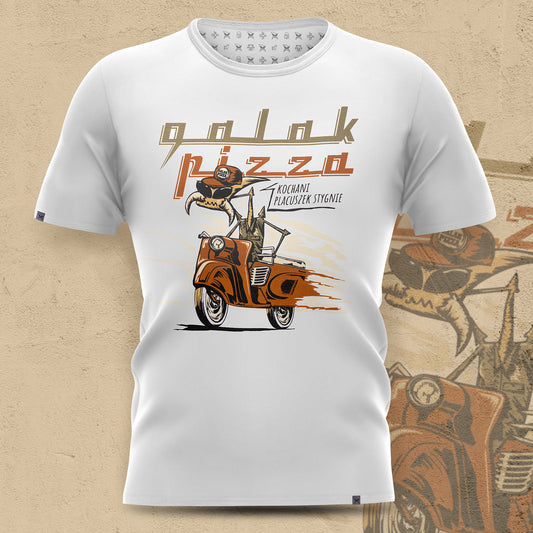 Koszulka biała – Galak Pizza – Głuś