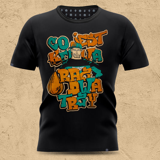 Koszulka czarna – Cieślak – co jest... raz dwa trzy