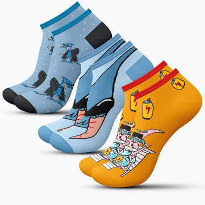 Zestaw 3 par skarpet do kostek – Jachaś, kurvinox, Głuś