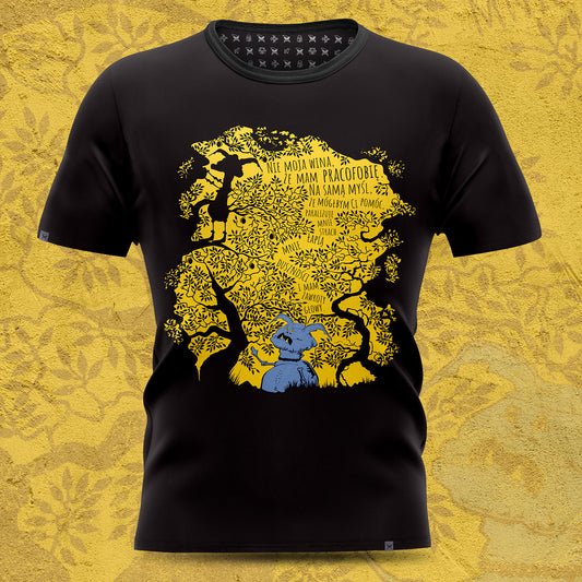 Koszulka czarna - Nie moja wina, że mam pracofobię...