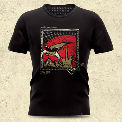 Koszulka czarna – Kosmita: To co, że jesteśmy zwierzętami... swoją godność mamy!